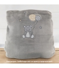 Plaid Polaire gris personnalisé enfant à broder
