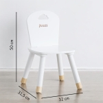 Chaise enfant blanche à personnaliser
