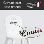 Chaise enfant blanche à personnaliser