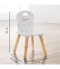 Chaise enfant étoile à personnaliser