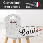 Chaise enfant étoile à personnaliser