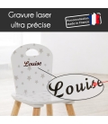 Chaise enfant étoile à personnaliser