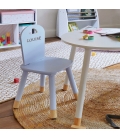 Chaise enfant grise à personnaliser