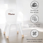 Chaise enfant blanche à personnaliser