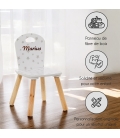 Chaise enfant étoile à personnaliser