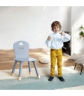 Chaise enfant grise à personnaliser