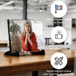 Ardoise photo personnalisée grand modèle