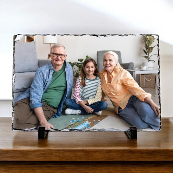 Ardoise photo personnalisée grand modèle