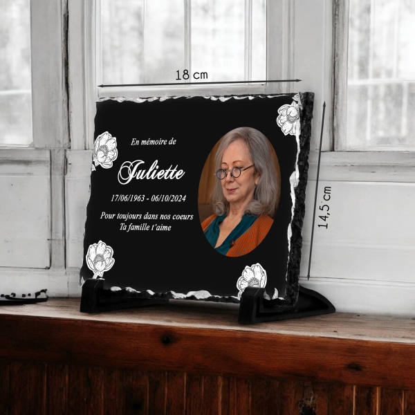 Ardoise commémorative noir personnalisé