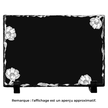 Ardoise commémorative noir personnalisé