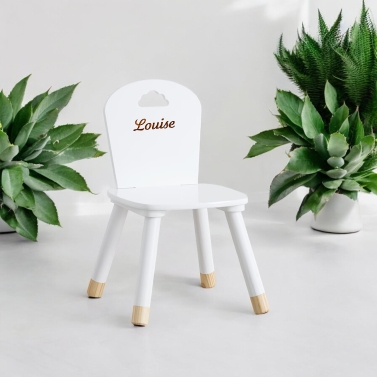 Chaise enfant blanche à personnaliser
