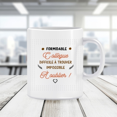 Mug personnalisable pour collègue