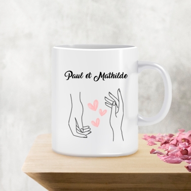 Tasse personnalisée Saint-Valentin