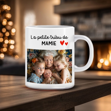 Tasse personnalisée photo famille