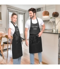 Tablier Brodé Noir personnalisé