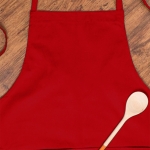 Tablier adulte rouge personnalisé