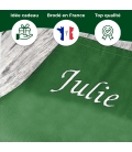 Tablier Brodé vert personnalisé