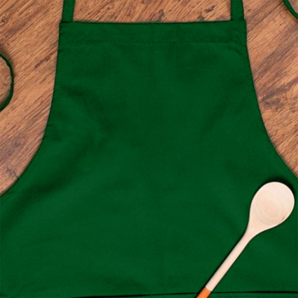 Tablier Brodé vert personnalisé