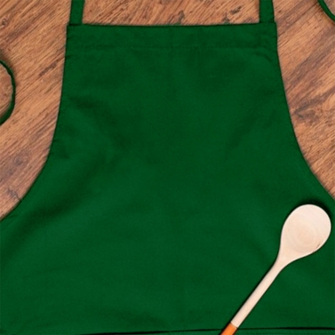 Tablier Brodé vert personnalisé