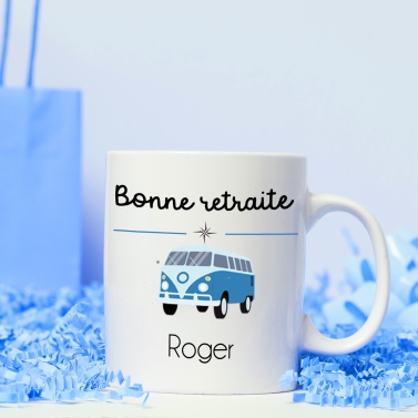 Tasse personnalisable retraite - modèle mixte
