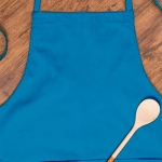 Tablier Brodé bleu tropical personnalisé