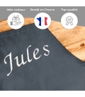 Tablier personnalisé adulte gris personnalisé