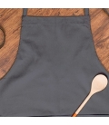 Tablier personnalisé adulte gris personnalisé