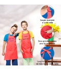 Tablier rouge enfant personnalisé
