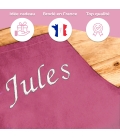 Tablier rose enfant personnalisé