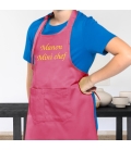 Tablier rose enfant personnalisé