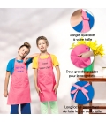 Tablier rose enfant personnalisé