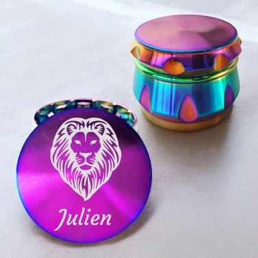 Grinder arc-en-ciel personnalisé - Modèle Lion