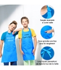 Tablier bleu enfant personnalisé