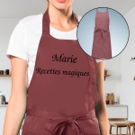 Tablier adulte marsala personnalisé