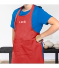 Tablier rouge enfant personnalisé