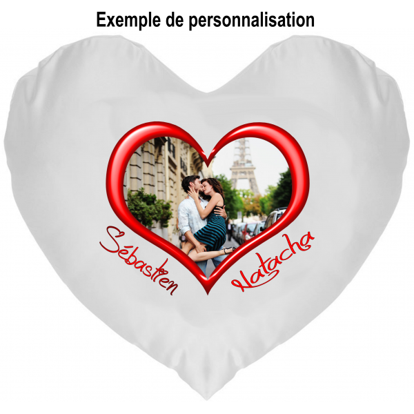 Coussin Coeur Photo à Personnaliser