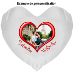 Coussin Coeur Photo à Personnaliser