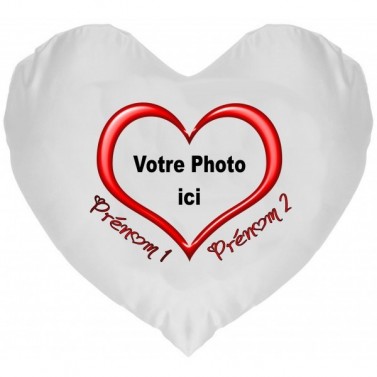 Coussin Coeur Photo à Personnaliser