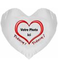 Coussin Coeur Photo à Personnaliser
