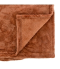 Plaid microfibre Terracotta personnalisé