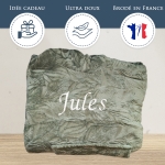 Couverture à capuche vert personnalisée