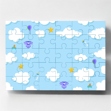 Puzzle personnalisable modèle annonce grossesse