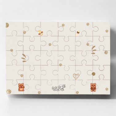 Puzzle à personnaliser pour révélation grossesse - famille qui s'agrandit