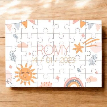 Puzzle personnalisable prénom enfant - fille