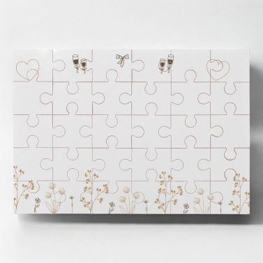 Puzzle personnalisé annonce témoin