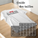 Tee-shirt homme personnalisé smiley âge
