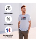 Tee-shirt homme personnalisé smiley âge