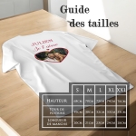 Tee-shirt homme personnalisé photo amoureux