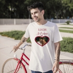 Tee-shirt homme personnalisé photo amoureux