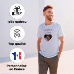 Tee-shirt homme personnalisé photo amoureux